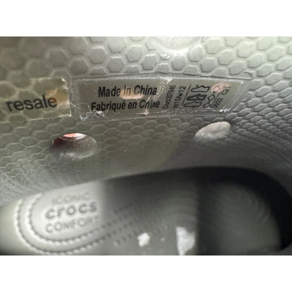 Rare Crocs‎ chunky platform Boot Sample Not For Resale green  M10 W12 Gorpcore